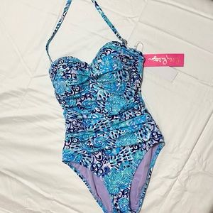 NWT Flamenco One Piece - Aqua Spritz